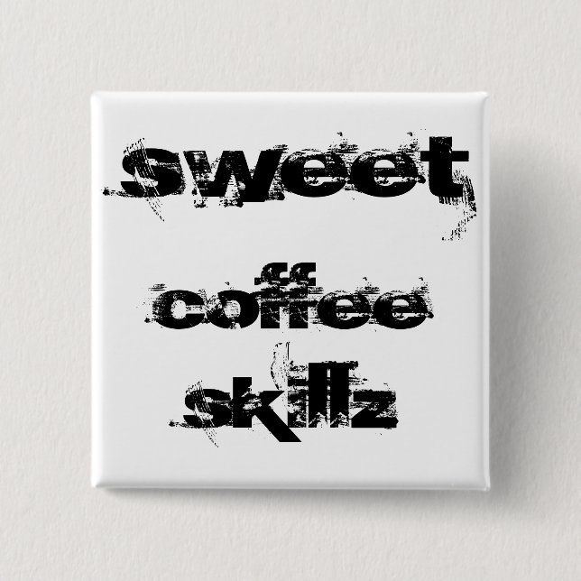 Süßer Kaffee Skillz Button (Vorderseite)