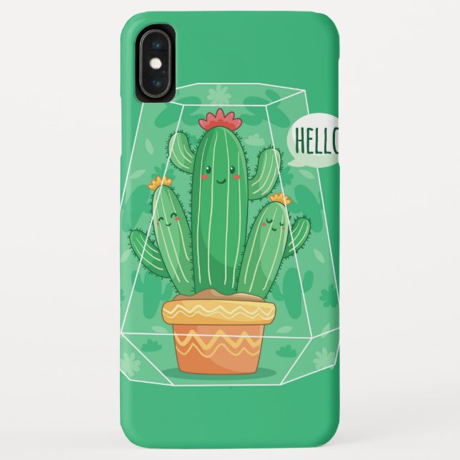 süßer Kaktus Case-Mate iPhone Hülle (Rückseite)