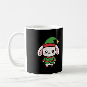 Süßer Kaninchen-Elf Weihnachten Kaffeetasse