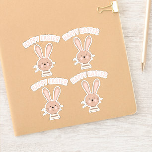 Süßer Kaninchen-Planer Scrapbooking Frohe Ostern Aufkleber