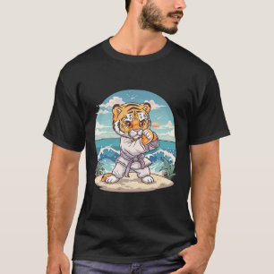Süßer Karate Tiger Kickboxen Taekwondo Jiu-jitsu T T-Shirt