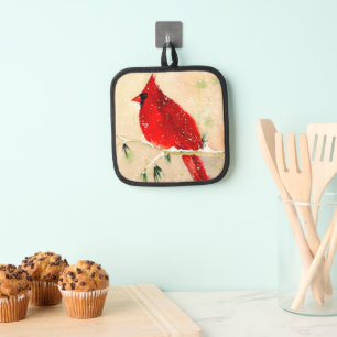 Süßer Kardinal Oven Mitt Topflappen