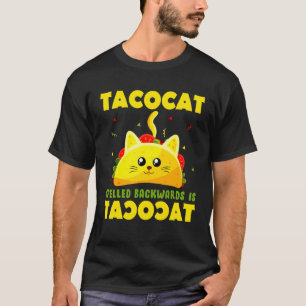 Süßer Kater Tacocat Rückwärts Geschrieben Ist Taco T-Shirt