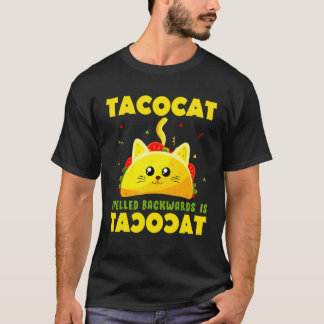 Süßer Kater Tacocat Rückwärts Geschrieben Ist Taco T-Shirt