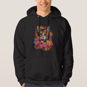 Süßer Katzen-Blumenstrauß Hoodie