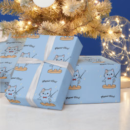 Süßer Katzenorchesterdirigent Geschenkpapier