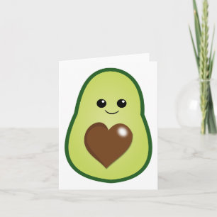 Süßer Kawaii-Avocado für allgemeinen Gebrauch  Karte