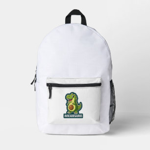 Süßer Kawaii Avocadosaurus Dinosaur Lustiger Wortw Bedruckter Rucksack
