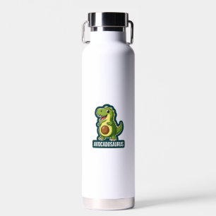 Süßer Kawaii Avocadosaurus Dinosaur lustiger Wortw Trinkflasche