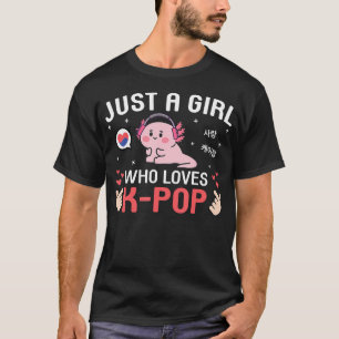 Süßer Kawaii Axolotl Koreanischer Musik Nur Ein Mä T-Shirt