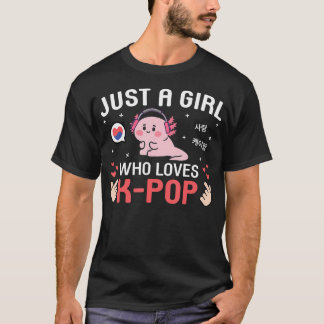 Süßer Kawaii Axolotl Koreanischer Musik Nur Ein Mä T-Shirt