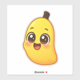 Süßer Kawaii-Bananen-Charakter Aufkleber