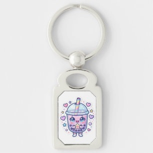 Süßer Kawaii-Boba-Milchtee-Chibi-Schlüsselanhänger Schlüsselanhänger