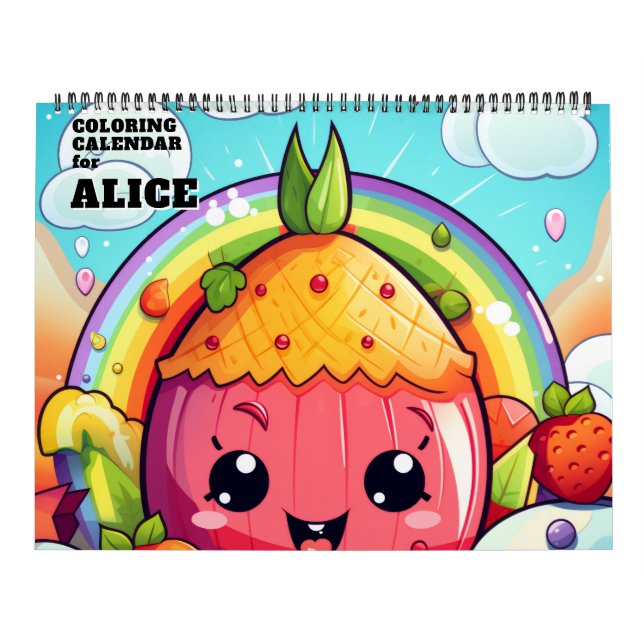 Süßer Kawaii-Farbkalender Kalender (Titelbild)