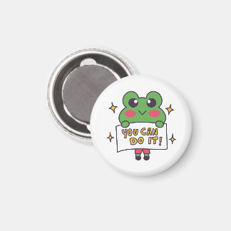 Süßer Kawaii-Frosch “Du Schaffst Es!” Motivationsm Magnet