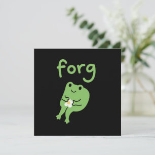 Süßer Kawaii-Froschkuchen-Meme Süße Ästhetik Verg  Einladung