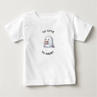 Süßer Kawaii-Geist mit Kaffee in Wasserfarben  Baby T-shirt