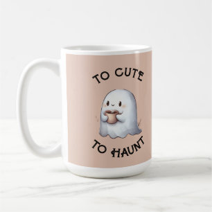 Süßer Kawaii-Geist mit Kaffee in Wasserfarben Kaffeetasse