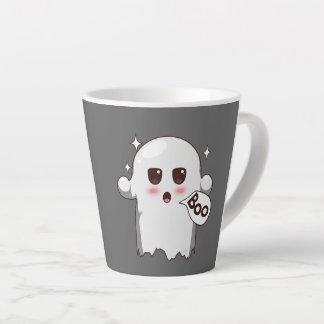 Süßer Kawaii-Geist sagt Boo - Bezauberndes Hallowe Milchtasse