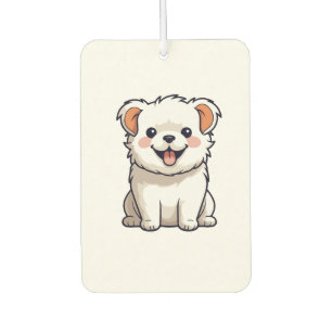 Süßer Kawaii-Hunde-Aufkleber - Bezaubernder Cartoo Autolufterfrischer