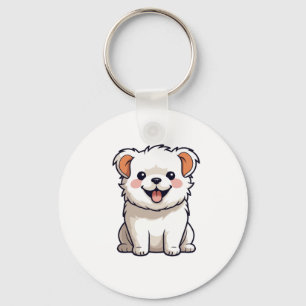 Süßer Kawaii-Hunde-Aufkleber - Bezaubernder Cartoo Schlüsselanhänger