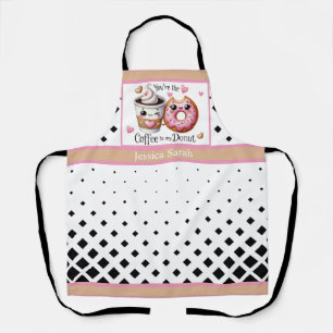 Süßer Kawaii-Kaffee und Donuts Schürze