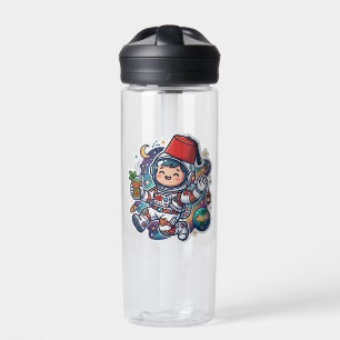 Süßer Kawaii-Marokkanischer Astronaut Minztee Fez- Trinkflasche
