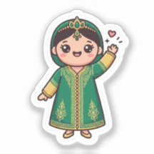 Süßer Kawaii Marokkanischer Kaftan Traditionelles