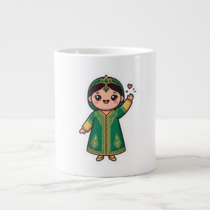 Süßer Kawaii Marokkanischer Kaftan Traditionelles Jumbo-Tasse