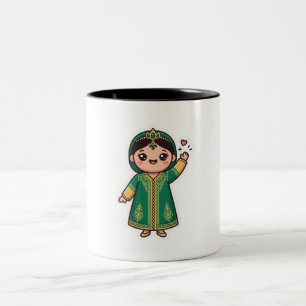 Süßer Kawaii Marokkanischer Kaftan Traditionelles Zweifarbige Tasse