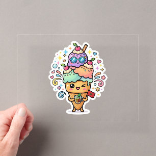 Süßer Kawaii marokkanischer Sommer-Eistee mit Minz Acryleinladungen