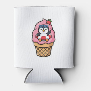 Süßer Kawaii-Pinguin-Eiscreme-Kegel Sommer-BSticke Dosenkühler