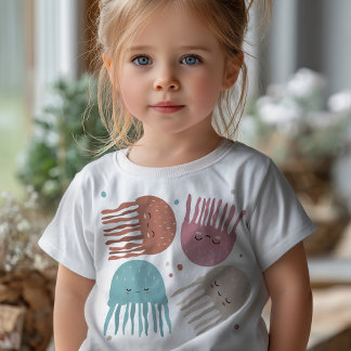 Süßer Kawaii Quallen-Kinder-T-Shirt