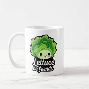 Süßer Kawaii Salat – “Lasst uns Freunde sein” Kaffeetasse