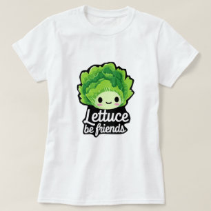 Süßer Kawaii Salat – “Lasst uns Freunde sein” T-Shirt