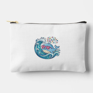 Süßer Kawaii Sommer Blauwal Herz SonnenbrilleStick Zubehörtasche