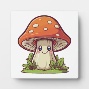 Süßer Kawaii-Stil, Pilzesuche Fotoplatte