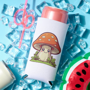 Süßer Kawaii-Stil, Pilzesuche Selters Dosenkühler