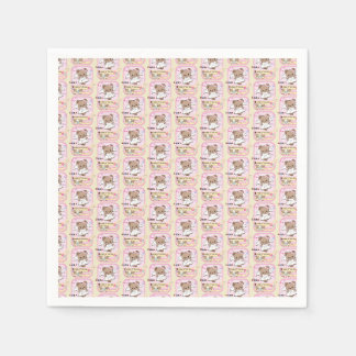 Süßer kawaii Teddybär Mädchen kpop koreanischer St Serviette