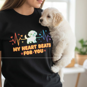 Süßer Kawaii-Welpe, mein Herz schlägt für dich T-Shirt
