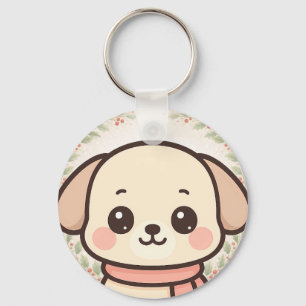Süßer Kawaii-Welpen-Gesicht-Schlüsselanhänger Schlüsselanhänger