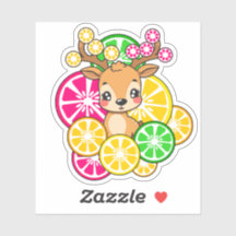 Süßer Kawaii-Zitrus-Hirsch Zitrone Orange