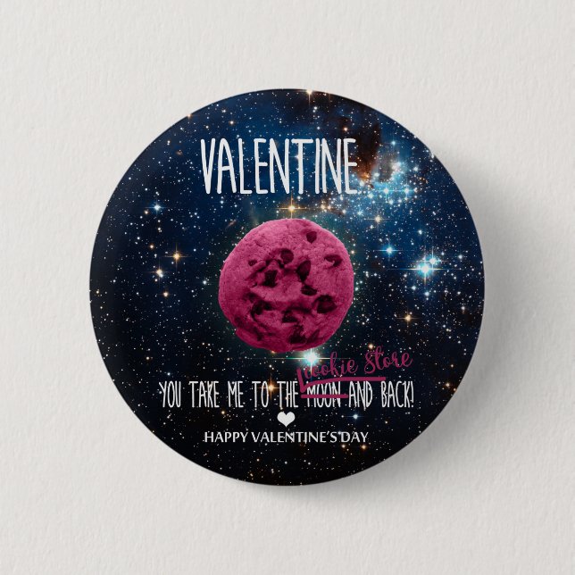 Süßer Keks für Valentine Button (Vorderseite)