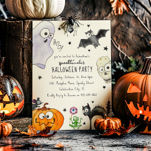 Süßer Kinder-Spaß Halloween Einladung