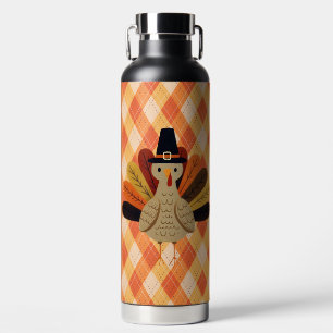 Süßer, klassischer/vintage Thanksgiving Truthahn Trinkflasche