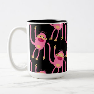 Süßer kleiner Affe Zweifarbige Tasse