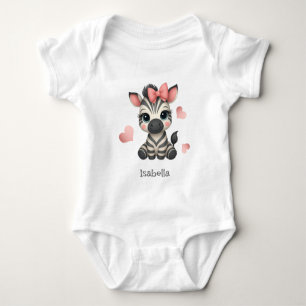 Süßer kleiner Cartoon-Zebra Baby Strampler