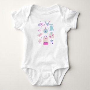 Süßer kleiner Entdecker-Baby-Body Baby Strampler