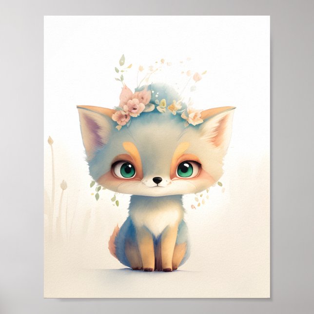 Süßer Kleiner Fuchs Poster (Vorne)