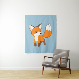 Süßer kleiner Fuchs Wandteppich